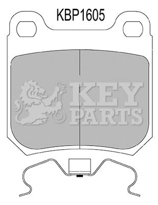 Brake Pad Set, disc brake (KBP1605)