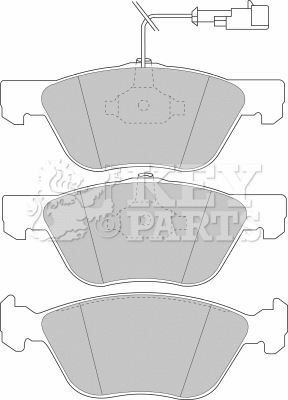 Brake Pad Set, disc brake (KBP1396)