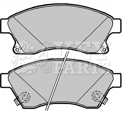 Brake Pad Set, disc brake (KBP2090)