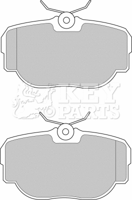 Brake Pad Set, disc brake (KBP1507)
