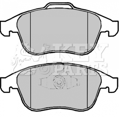 Brake Pad Set, disc brake (KBP2064)