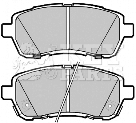 Brake Pad Set, disc brake (KBP2085)