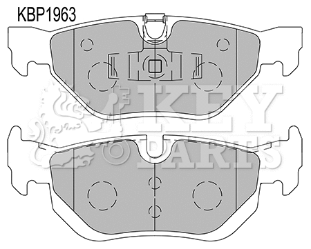 Brake Pad Set, disc brake (KBP1963)