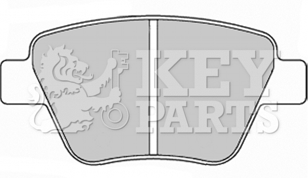 Brake Pad Set, disc brake (KBP2242)