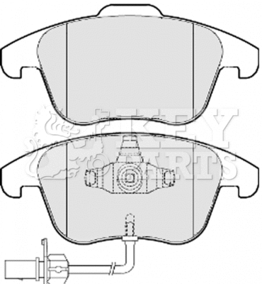 Brake Pad Set, disc brake (KBP2052)