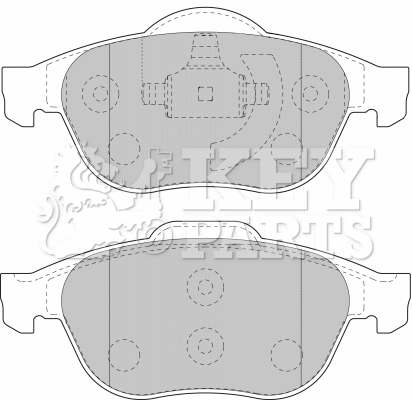 Brake Pad Set, disc brake (KBP1731)
