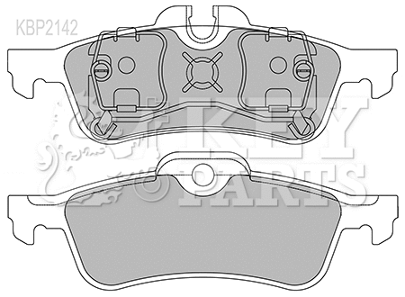 Brake Pad Set, disc brake (KBP2142)