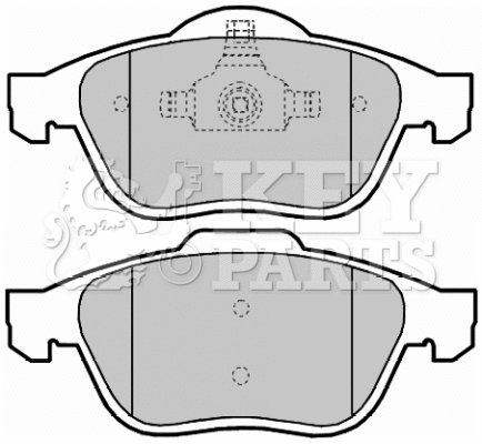 Brake Pad Set, disc brake (KBP2016)
