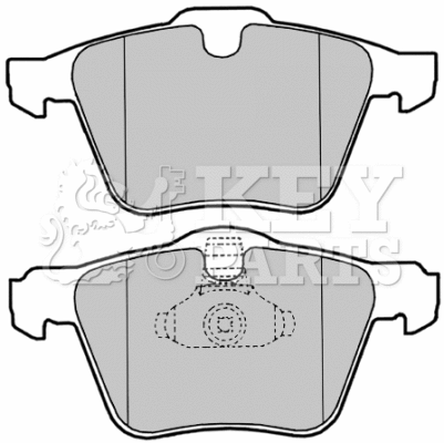 Brake Pad Set, disc brake (KBP2022)