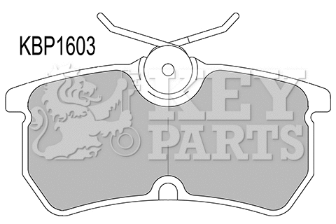 Brake Pad Set, disc brake (KBP1603)