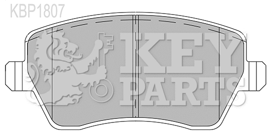 Brake Pad Set, disc brake (KBP1807)