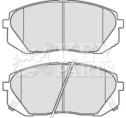 Brake Pad Set, disc brake (KBP2081)
