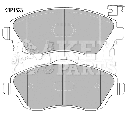 Brake Pad Set, disc brake (KBP1523)