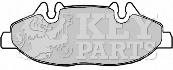 Brake Pad Set, disc brake (KBP1949)