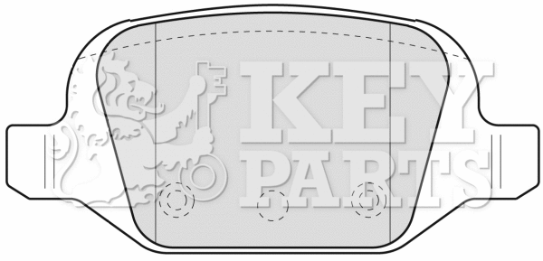 Brake Pad Set, disc brake (KBP1775)