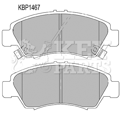 Brake Pad Set, disc brake (KBP1467)