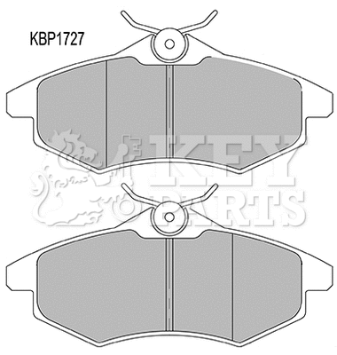 Brake Pad Set, disc brake (KBP1727)