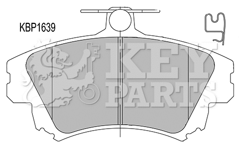 Brake Pad Set, disc brake (KBP1639)