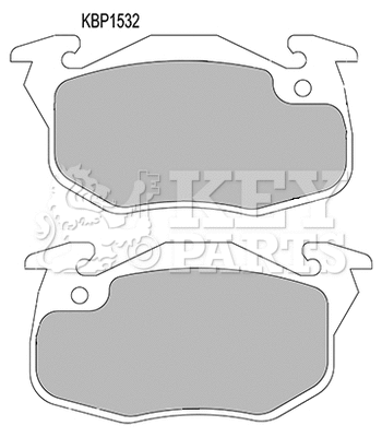 Brake Pad Set, disc brake (KBP1532)