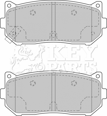 Brake Pad Set, disc brake (KBP1793)