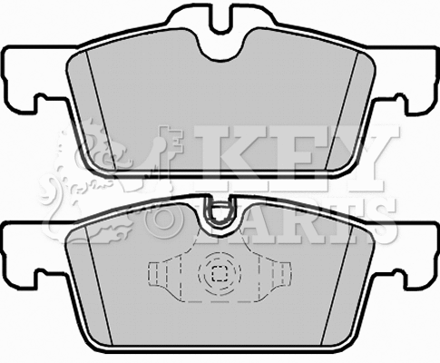 Brake Pad Set, disc brake (KBP2298)