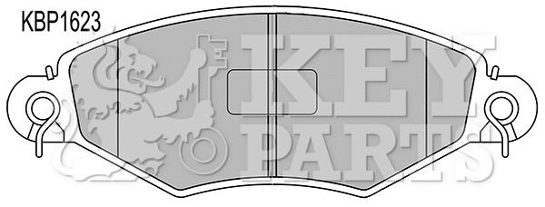 Brake Pad Set, disc brake (KBP1623)