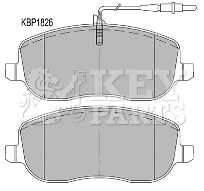 Brake Pad Set, disc brake (KBP1826)