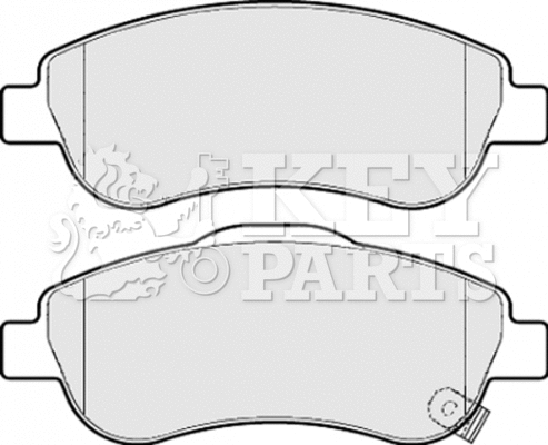 Brake Pad Set, disc brake (KBP2074)