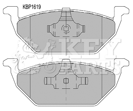 Brake Pad Set, disc brake (KBP1619)