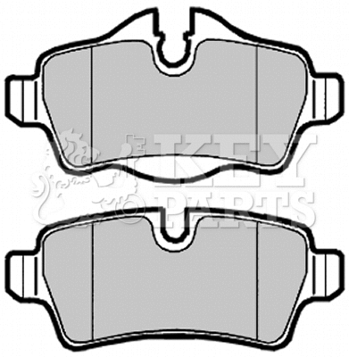 Brake Pad Set, disc brake (KBP2025)