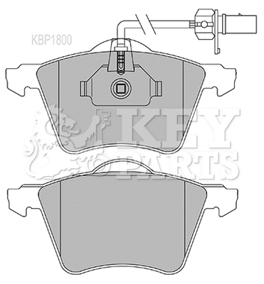 Brake Pad Set, disc brake (KBP1800)
