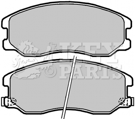 Brake Pad Set, disc brake (KBP2040)