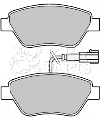 Brake Pad Set, disc brake (KBP2243)