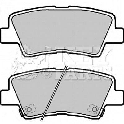 Brake Pad Set, disc brake (KBP2323)