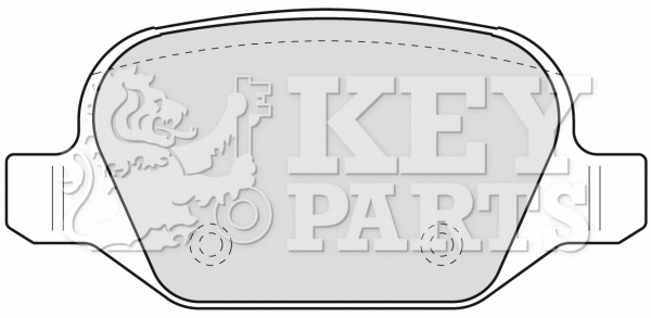 Brake Pad Set, disc brake (KBP1776)