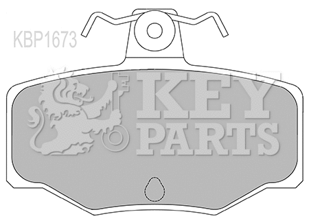 Brake Pad Set, disc brake (KBP1673)