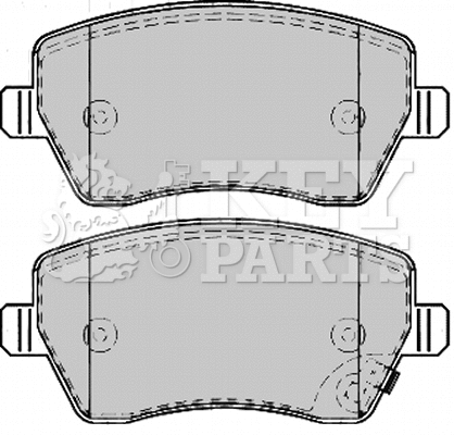 Brake Pad Set, disc brake (KBP2166)