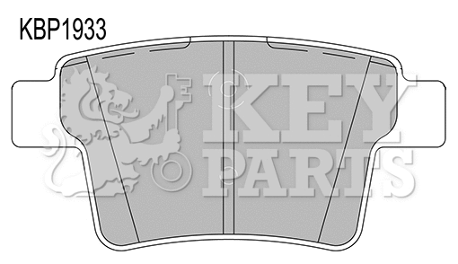 Brake Pad Set, disc brake (KBP1933)