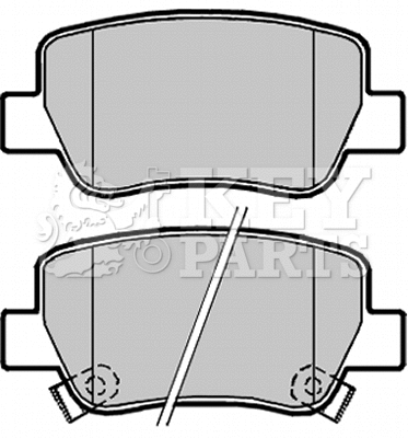 Brake Pad Set, disc brake (KBP2099)