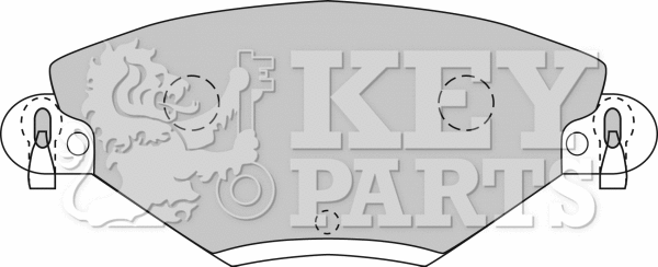 Brake Pad Set, disc brake (KBP1722)