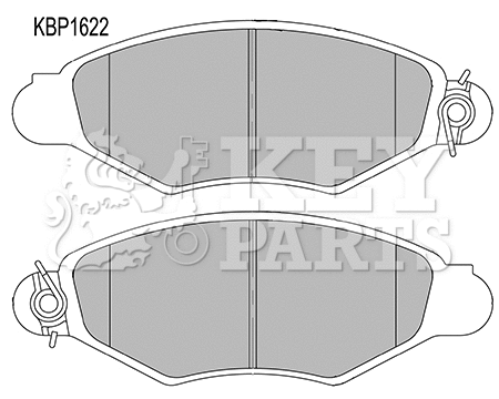 Brake Pad Set, disc brake (KBP1622)