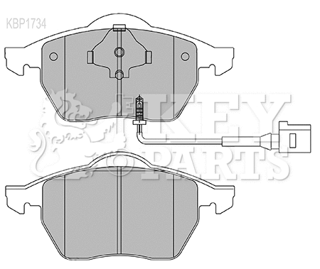 Brake Pad Set, disc brake (KBP1734)