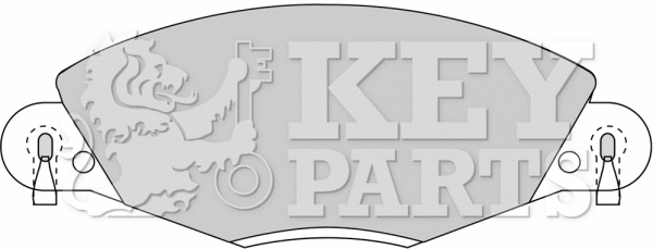 Brake Pad Set, disc brake (KBP1723)