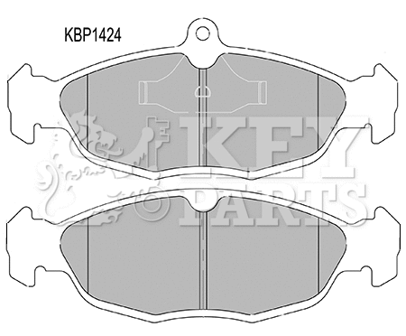 Brake Pad Set, disc brake (KBP1424)