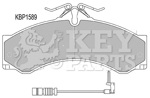 Brake Pad Set, disc brake (KBP1589)