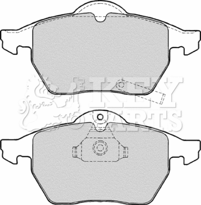 Brake Pad Set, disc brake (KBP1643)