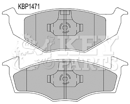 Brake Pad Set, disc brake (KBP1471)