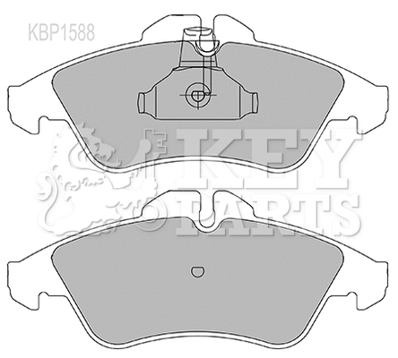 Brake Pad Set, disc brake (KBP1588)