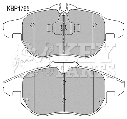 Brake Pad Set, disc brake (KBP1765)