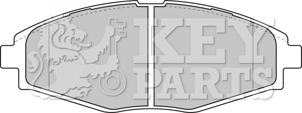 Brake Pad Set, disc brake (KBP1649)